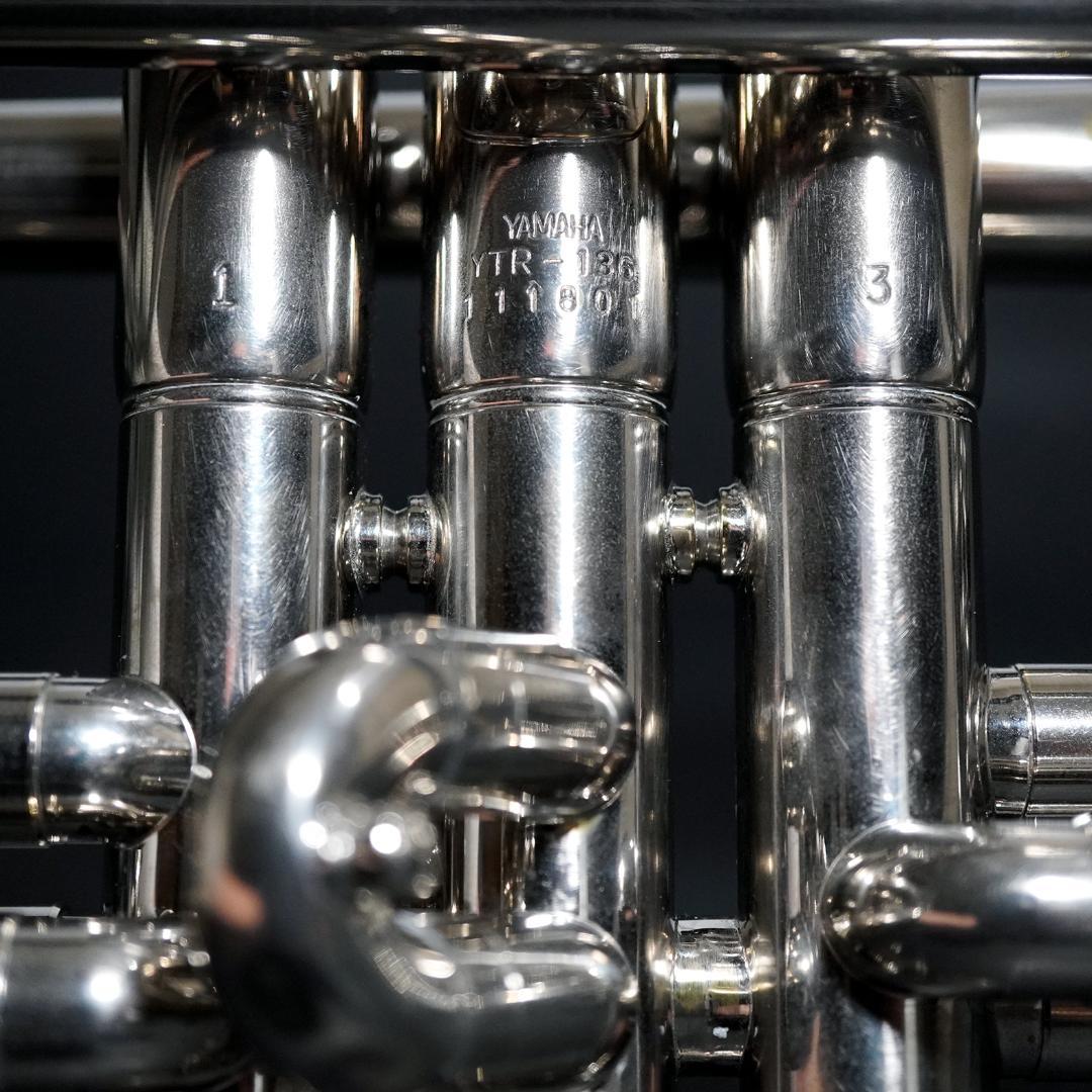 【人気入門モデル】YAMAHAトランペット YTR136／マウスピース／ケース