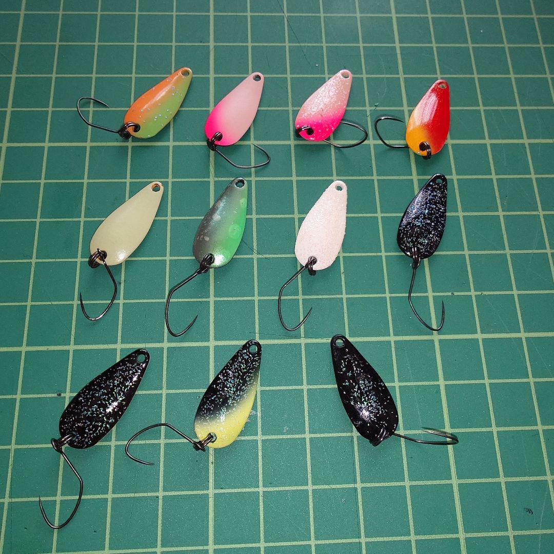 リンゴミディ　1.8g 　33枚　スプーン　管理釣り場　ルアー　ヤリエ