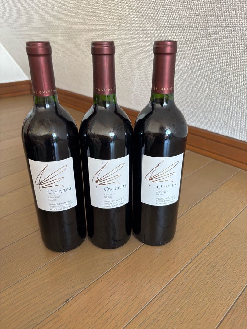 2月掲載終了　一級品　Overture 赤ワイン 750ml 3本セット