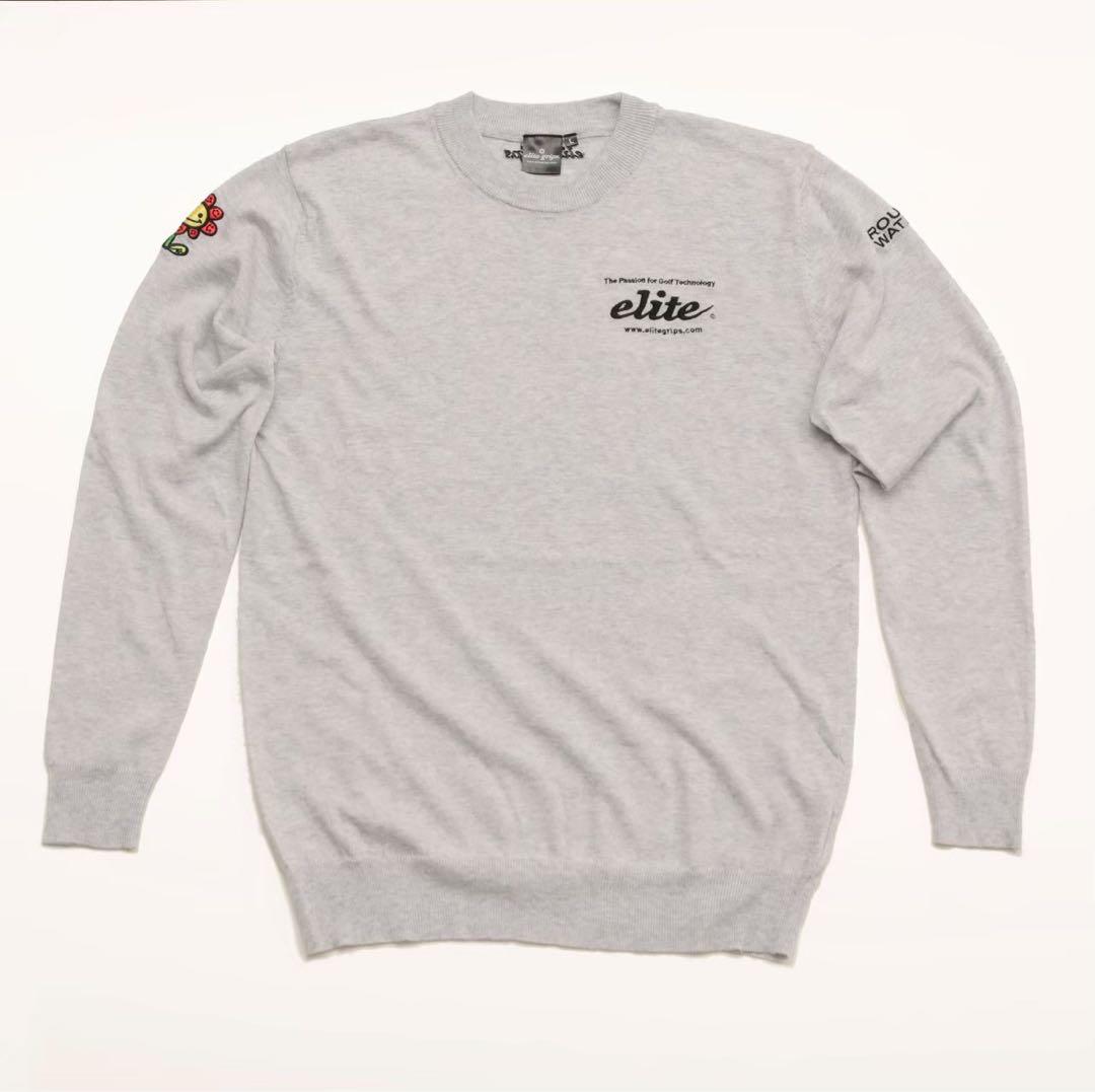 エリートグリップ　クルーネックセーター　グレー　新品　LLサイズ