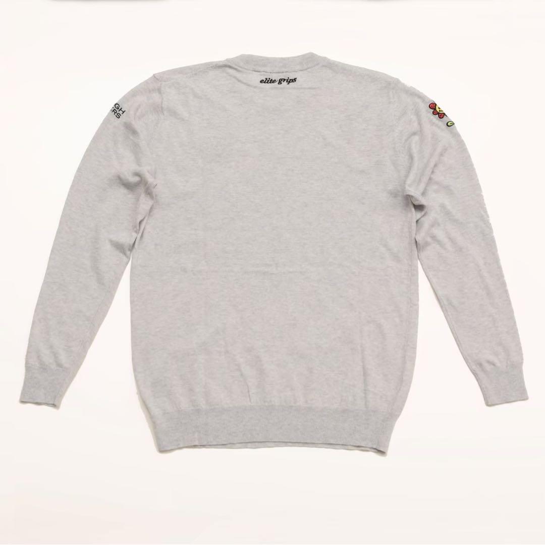 エリートグリップ　クルーネックセーター　グレー　新品　LLサイズ