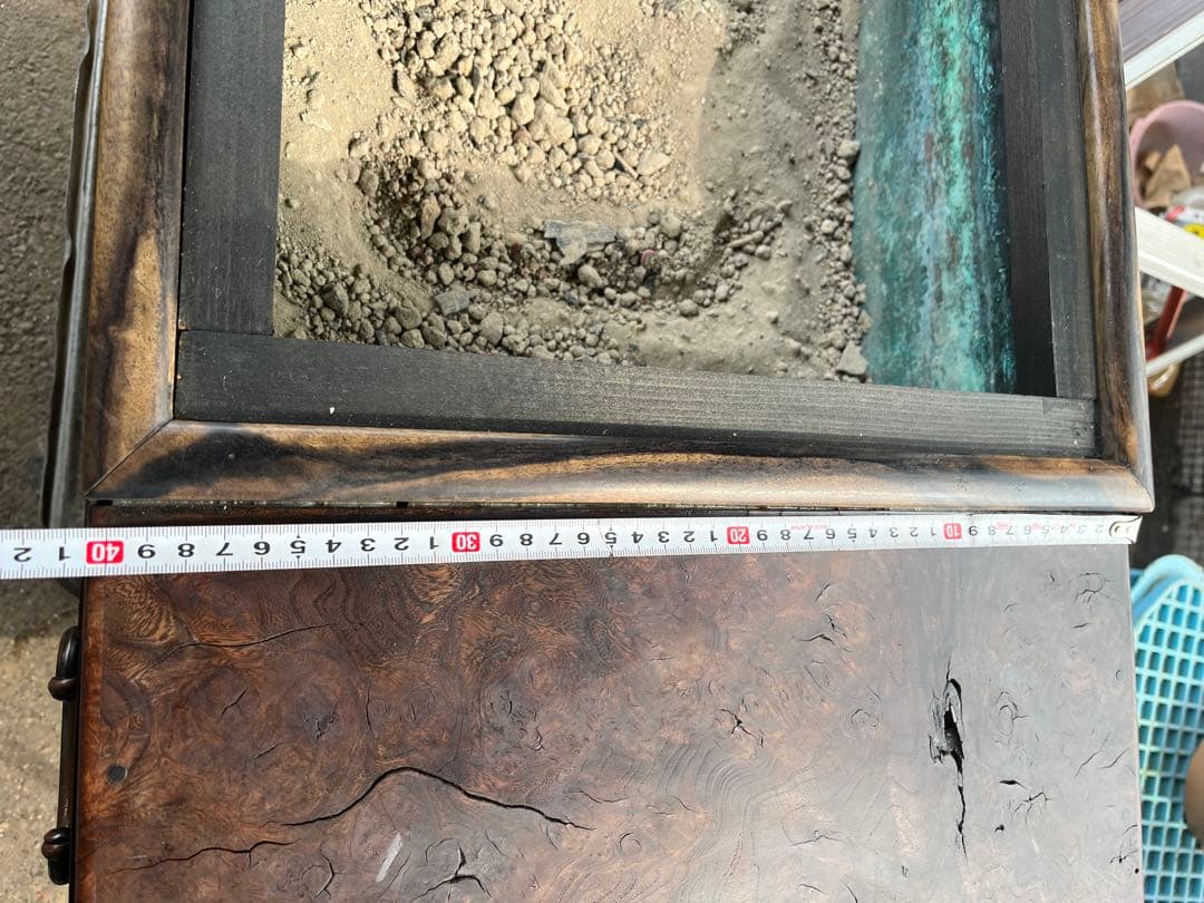 長火鉢、ケヤキ玉杢火鉢、ケヤキ長火鉢、 玉杢、火鉢、囲炉裏、