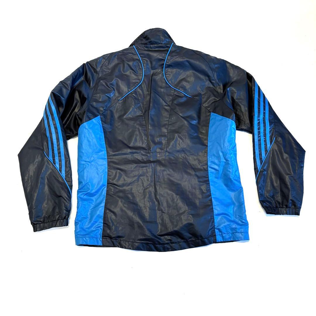 adidas アディダス clima365 トラックスーツ セットアップ黒青 L