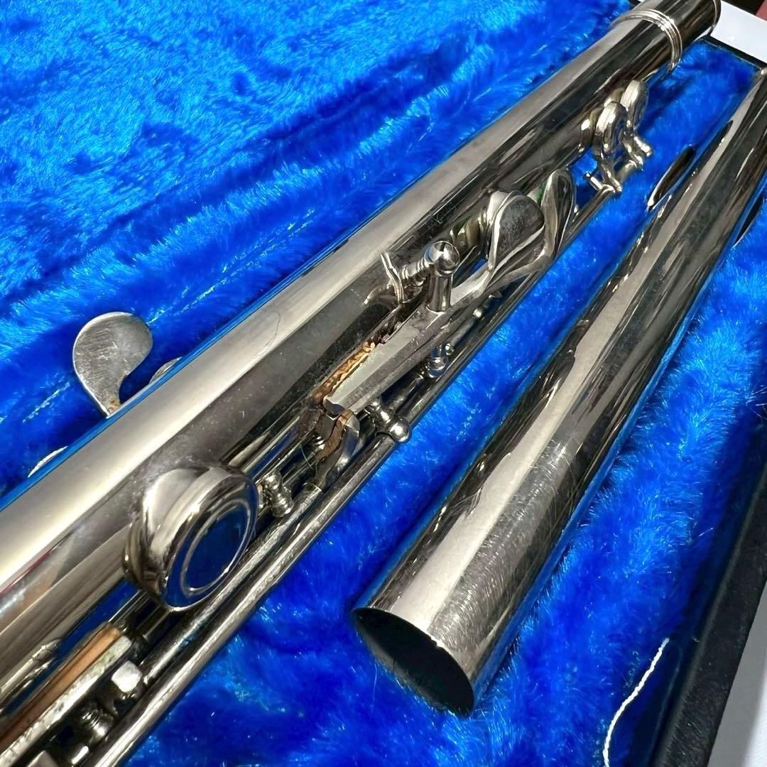 【音出し確認済み】 フルート 本体 ハードケース付 現状品 初心者向け 練習用