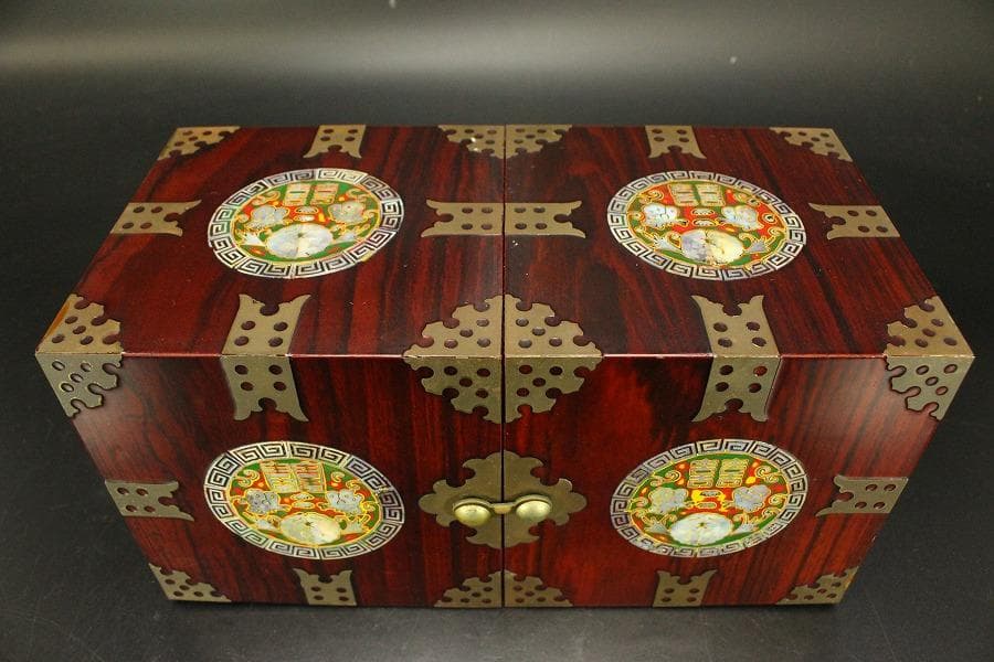 朝鮮 韓国 螺鈿 箱(A846)