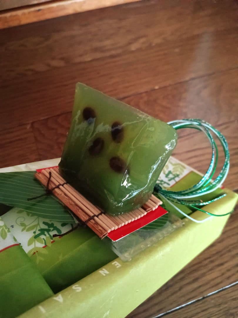 ケース付き　実物大　和乃心　撰彩菓　抹茶羊羹　食品サンプル