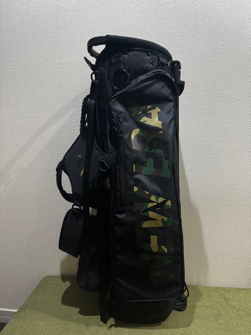 NEWERA スタンド式キャディバッグ ブラック・カモフラージュ