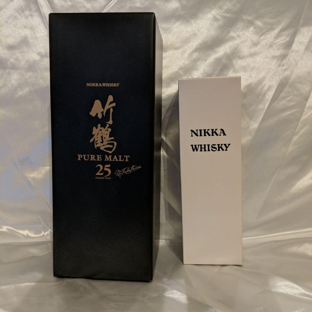 竹鶴２５年７００ｍｌ新品、ニッカウイスキー２０年原酒５００ｍｌ新品未開封箱