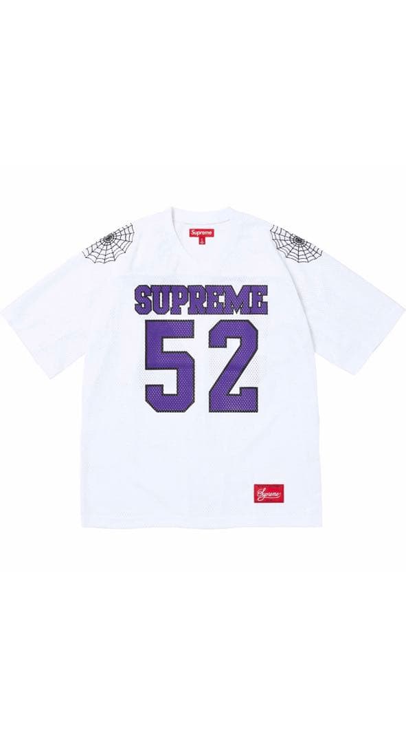 シャツ Supreme Spiderweb Football Jersey White