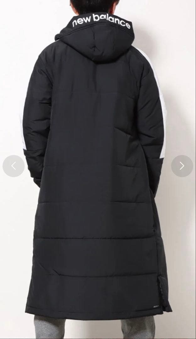 New Balance BLACK ベンチコート　L