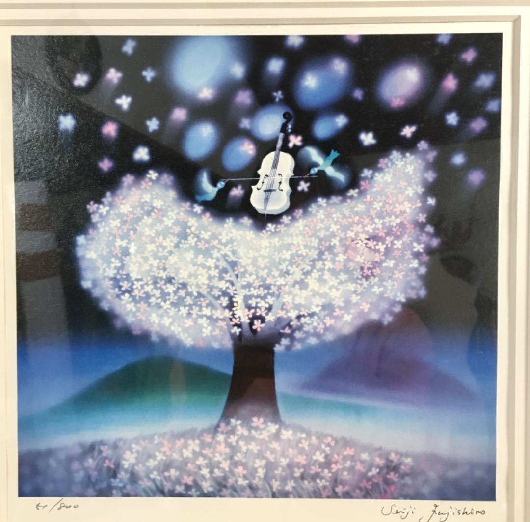 ○[作品極美品 藤城清治 ダイヤモンドスクリーニング 光の夢 本人直筆サイン