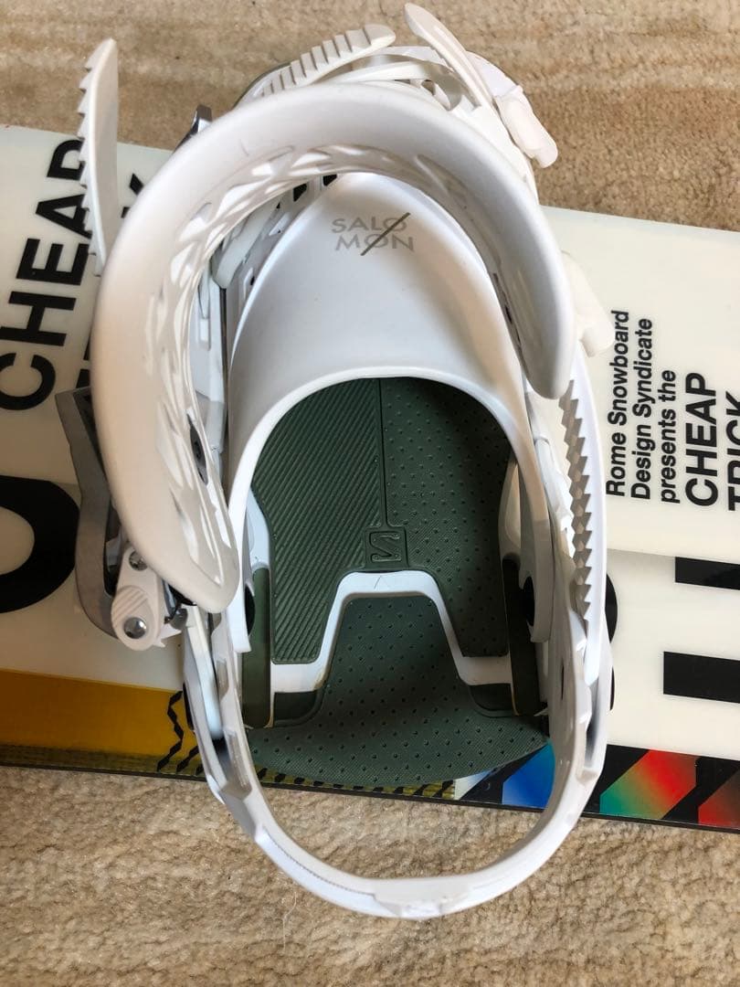 ロームSDS チープトリックスノーボード149cmサロモンビンディング3点セット