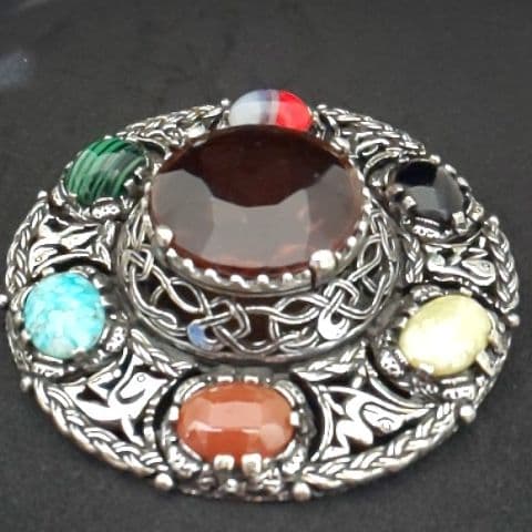 希少！！！イギリス ヴィンテージ MIRACLE社 大きなブローチ ネックレス