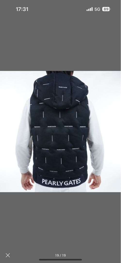 最安値‼️PEARLY GATES フード付きダウンベスト サイズ6
