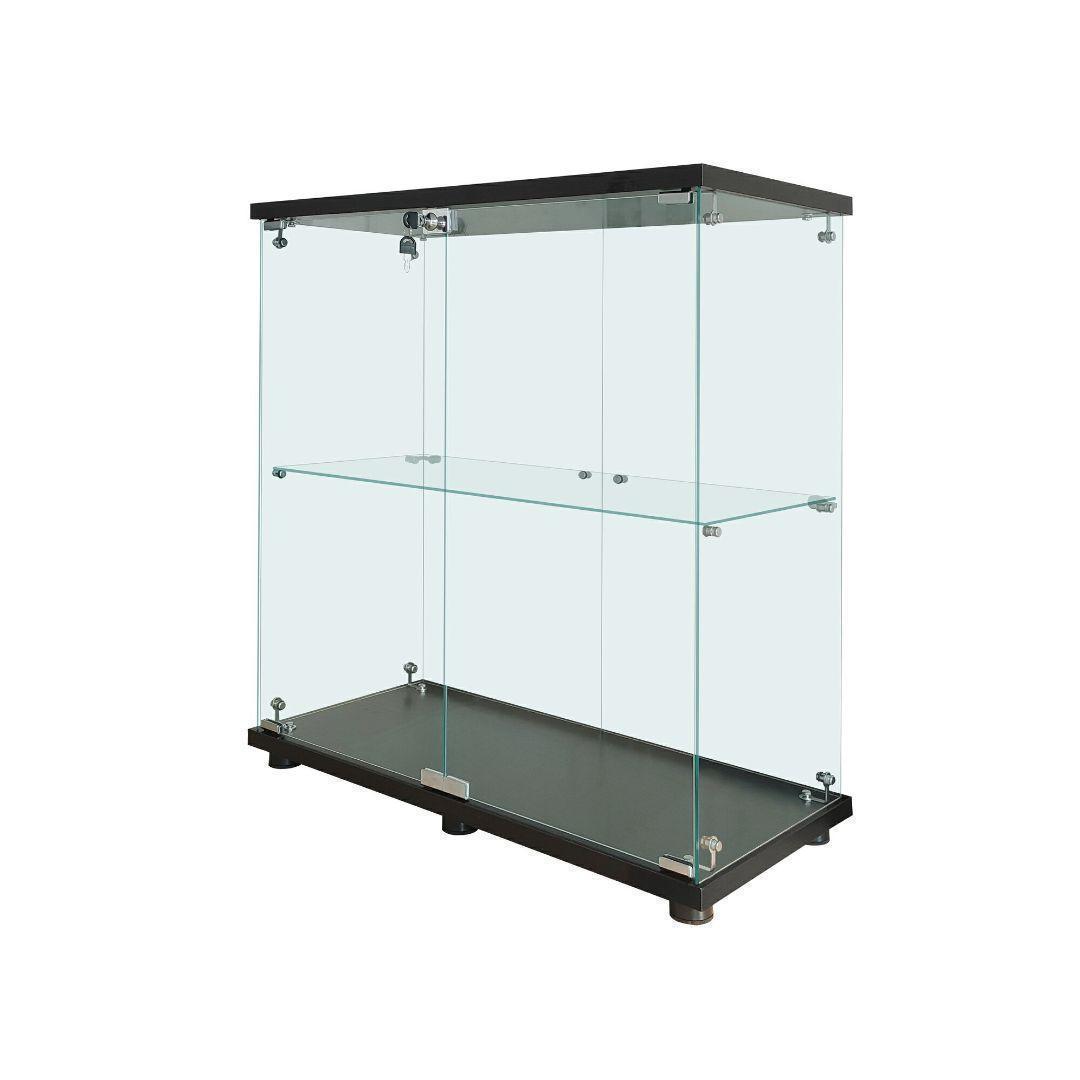 ガラスケース 2段両扉 コレクションケース フィギュア 棚 ショーケース1998