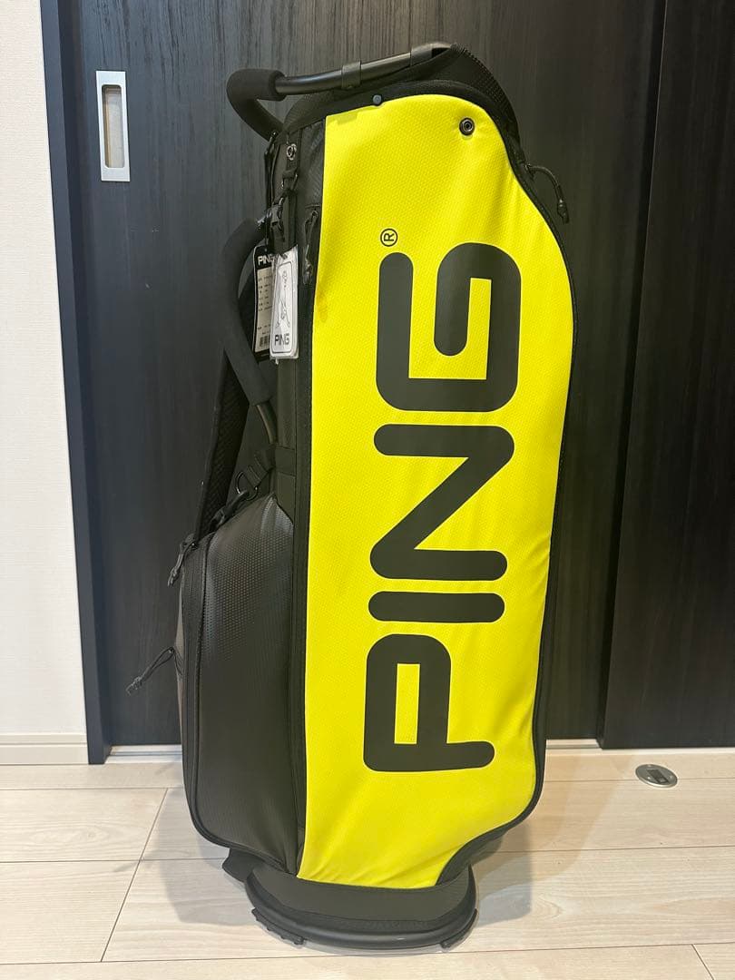 新品未使用★PING キャディバッグ イエロー×ブラック