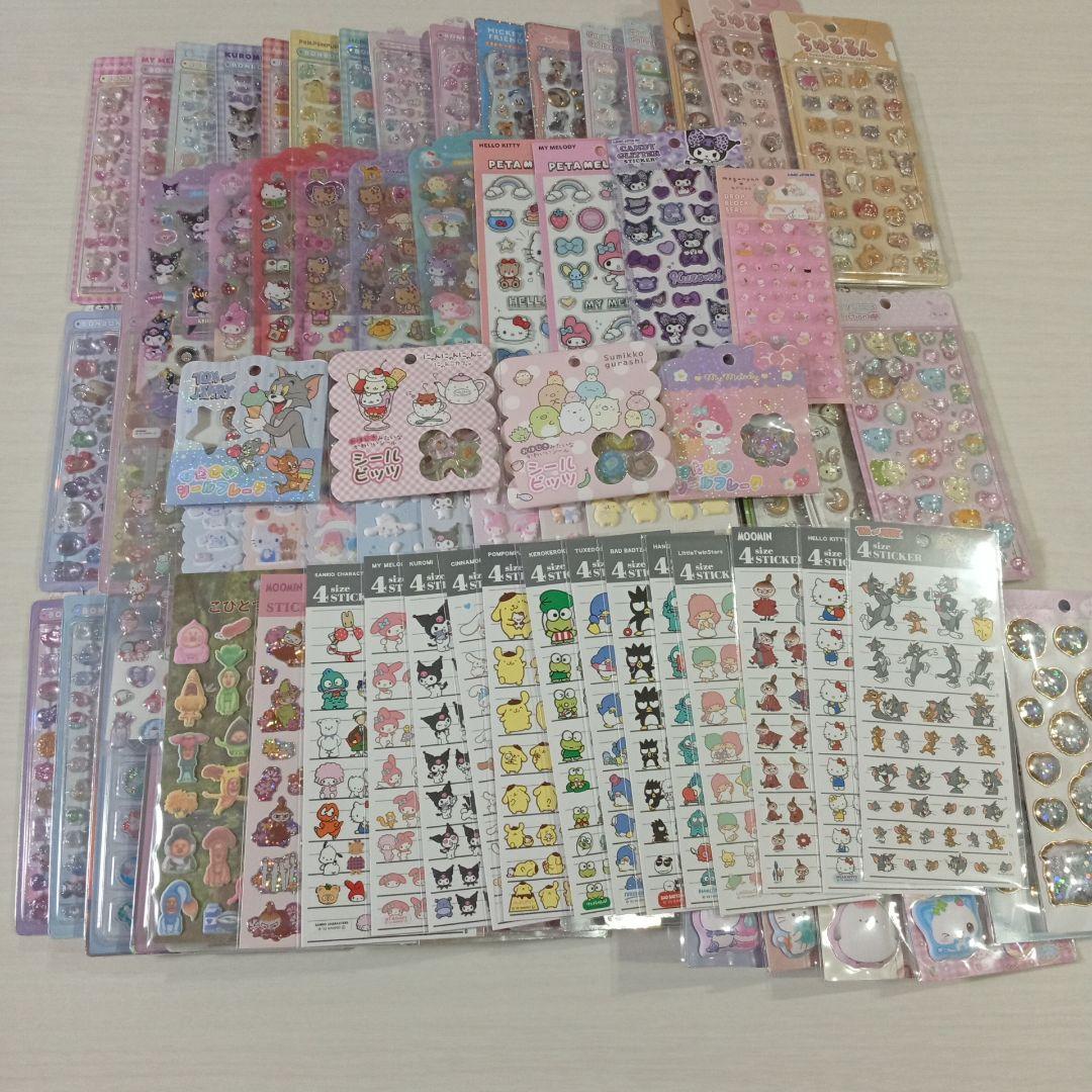 ボンボンドロップシール　ディズニー　サンリオ　まとめ売り　92点