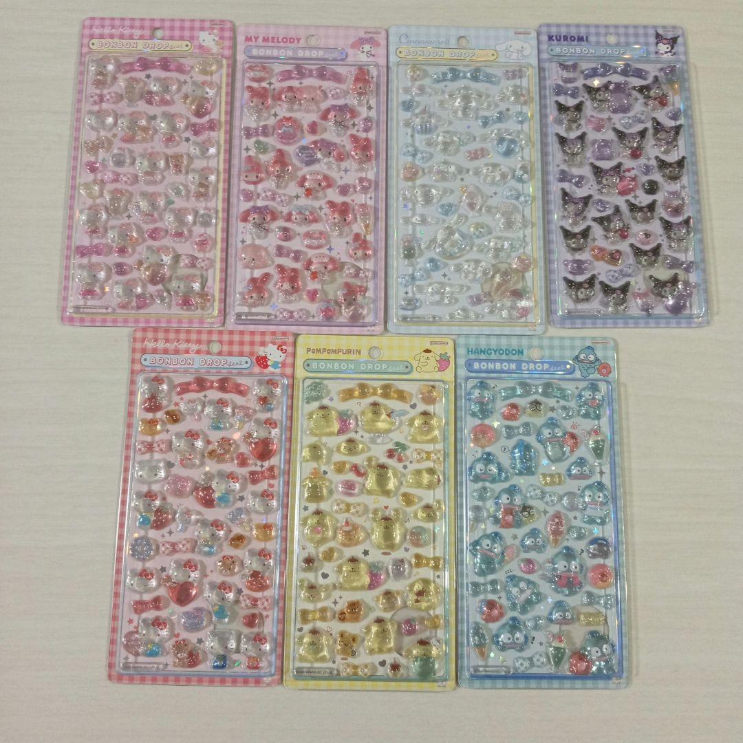 ボンボンドロップシール　ディズニー　サンリオ　まとめ売り　92点