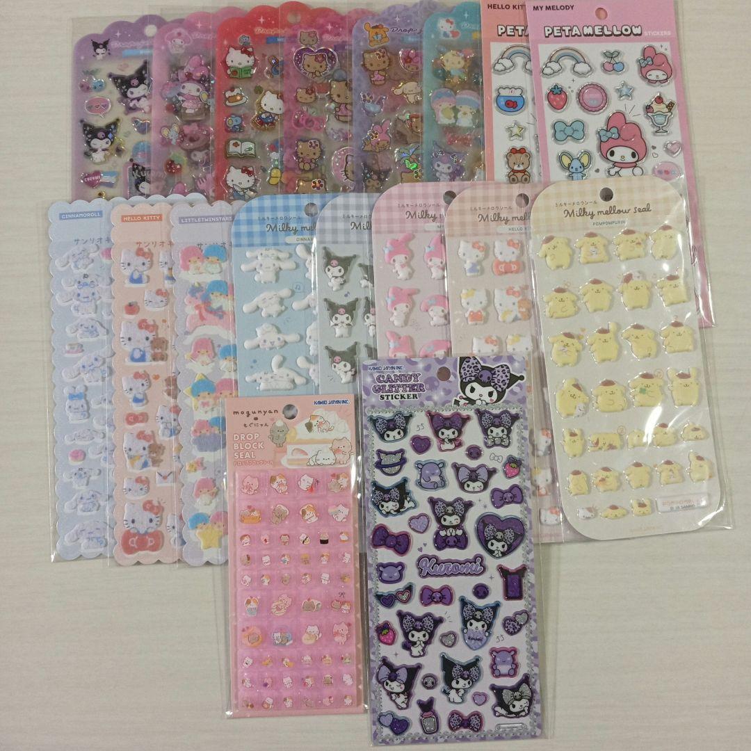 ボンボンドロップシール　ディズニー　サンリオ　まとめ売り　92点