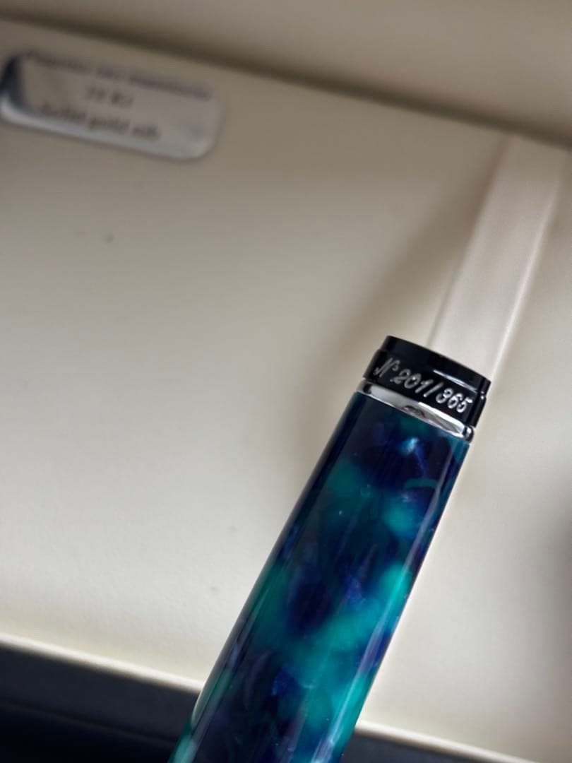 アウロラ万年筆　Optima 365 Fニブ　箱付きAurora 限定