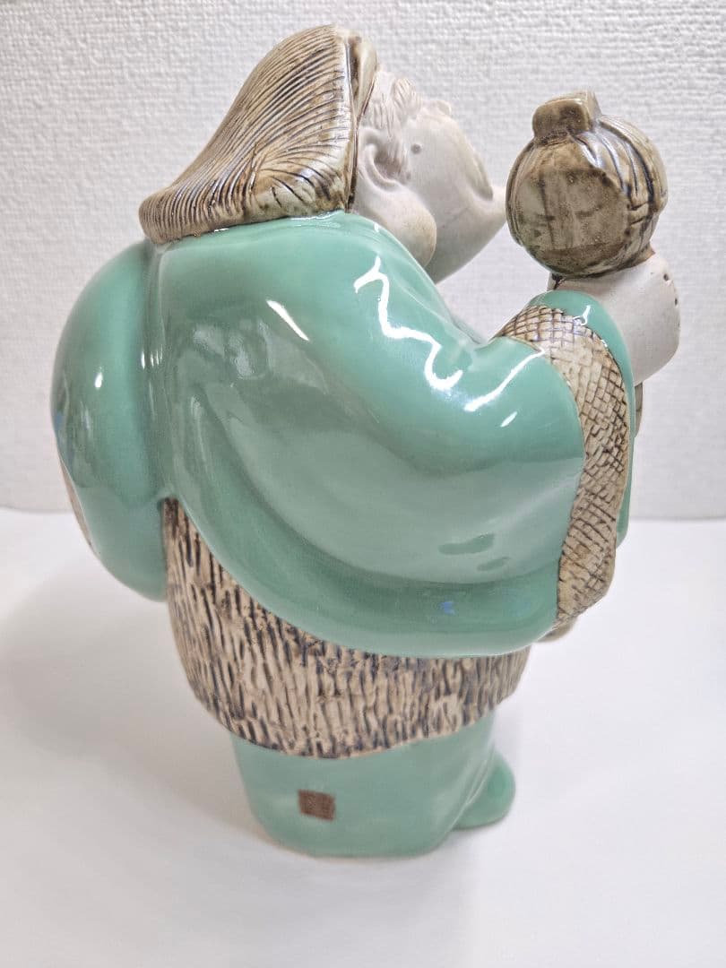 大黒天大黒様　七福神　青磁 陶器製　最終値下げ