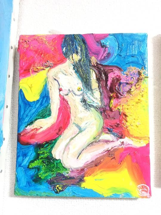 絵　絵画　原画　油絵　抽象画　アート　雑貨　オシャレ　モダン　ヌード　インテリア