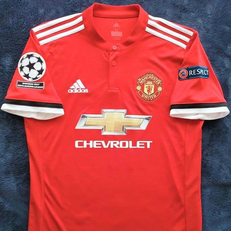 【美品】マンU エレーラ 17/18 CL仕様ユニフォーム Mサイズ