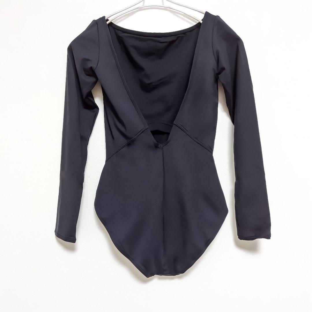 M フリード チャコット 長袖 レオタード 黒 ＊ バレエ 社交ダンス