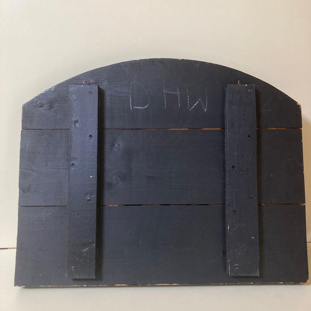 アンティーク　木製看板　ティーポット