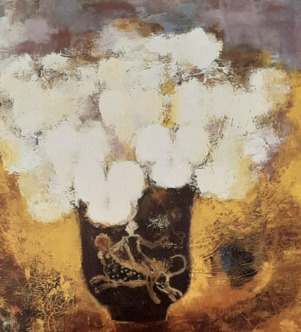 佐光亜紀子、「窓辺の花と鳥」、希少画集の額装画、四季、風景、人気作品