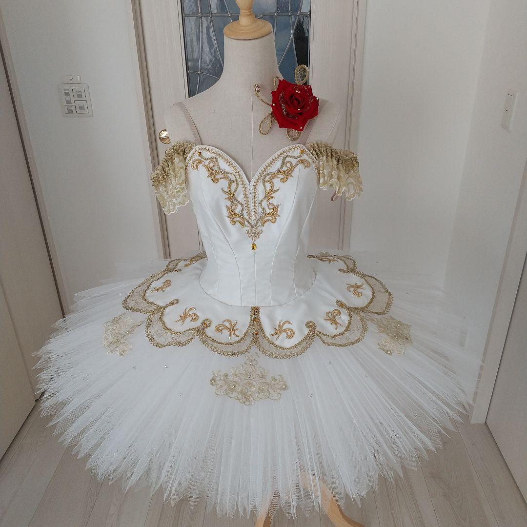 バレエ衣装 チュチュ お花頭飾り付き