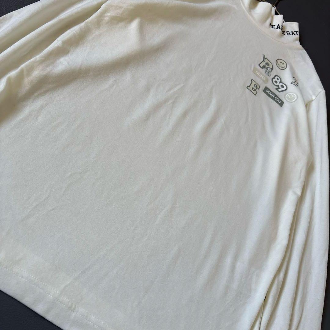 【24SS】美品♡パーリーゲイツ 綿ベア天竺長袖ハイネックカットソー ニコちゃん