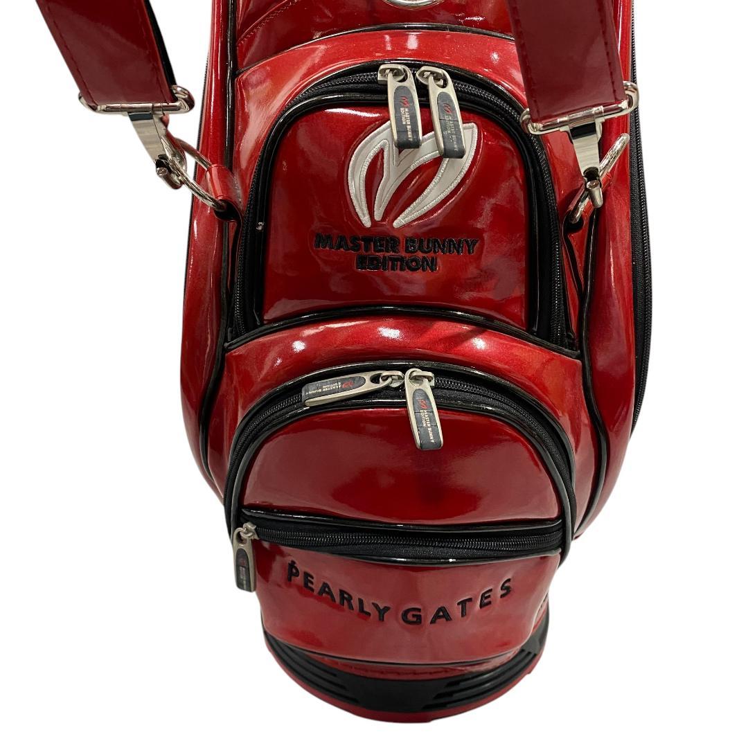 マスターバニーエディション フード付き キャディバッグ レッド 9.5型 6分割