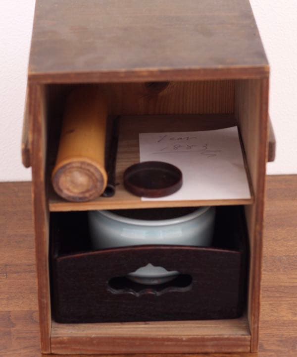 100年以上前 年代物 木箱 工芸品セット