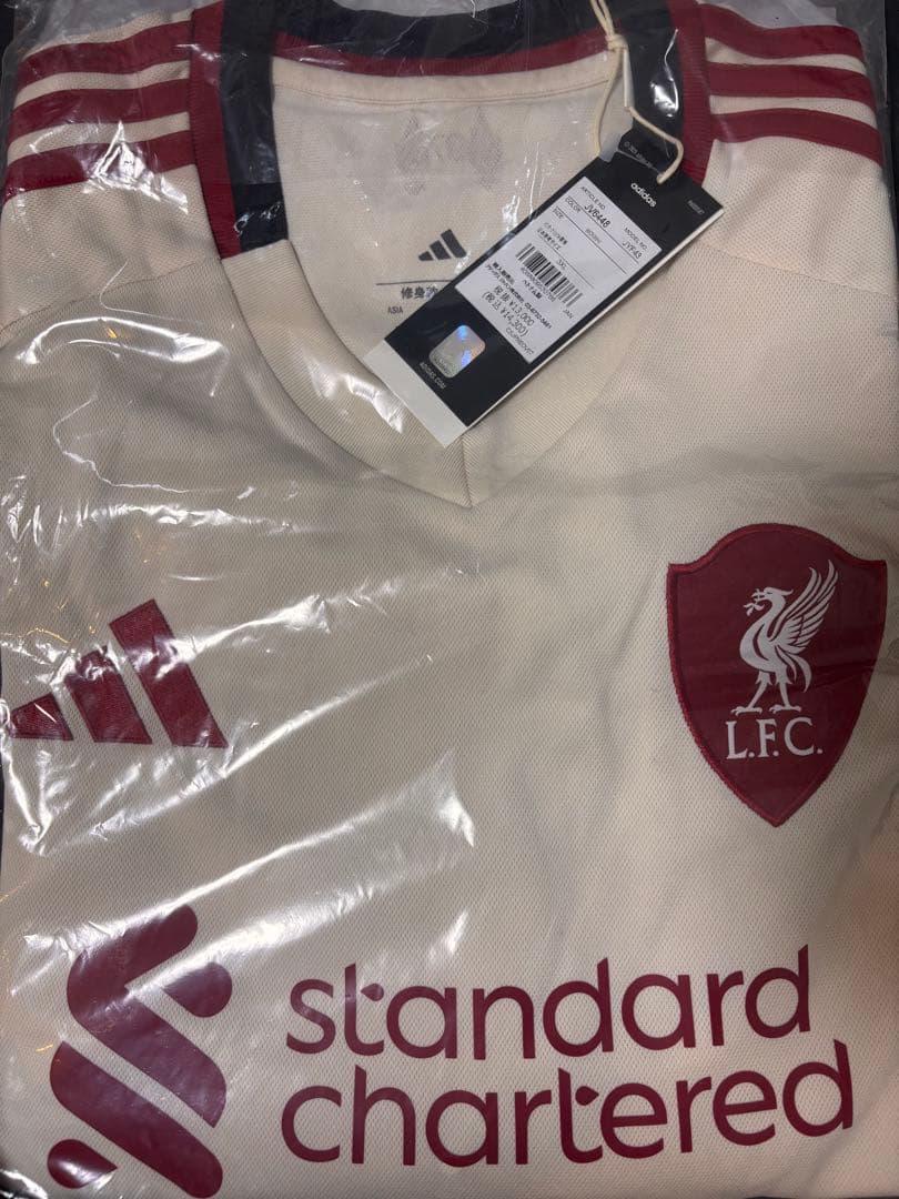 [adidas正規品] 25/26 リヴァプール　長袖　アウェイ　3XL 希少
