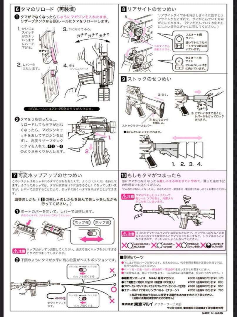 美品　東京マルイ カスタム品　M4A1 ボーイズ　金属ピニオンギア　サバゲー