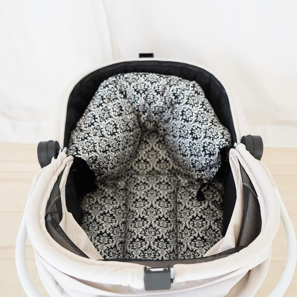 【一体型】カートクッション★ダマスク あご乗せ コンフォーター カートカバー