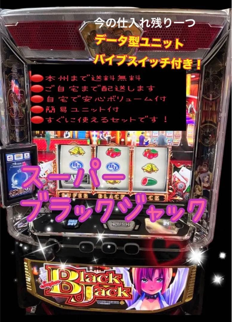 スーパー ブラックジャック　バイブスイッチ　データ型ユニット　頼める便　パチスロ