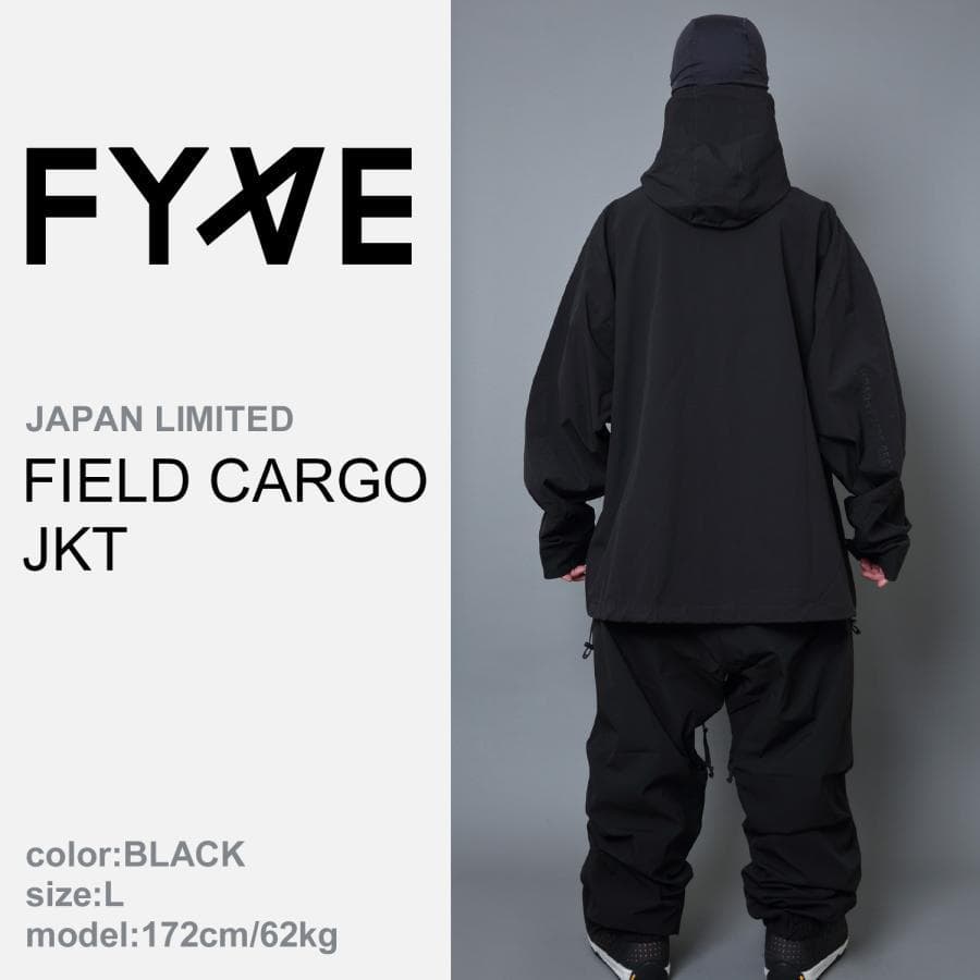 FYVE 日本限定 スノーボードウェア カーゴジャケット ブラック L f211