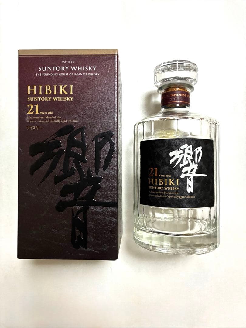 Hibiki 21年 ブレンデッドウイスキー 700ml 空瓶・空箱
