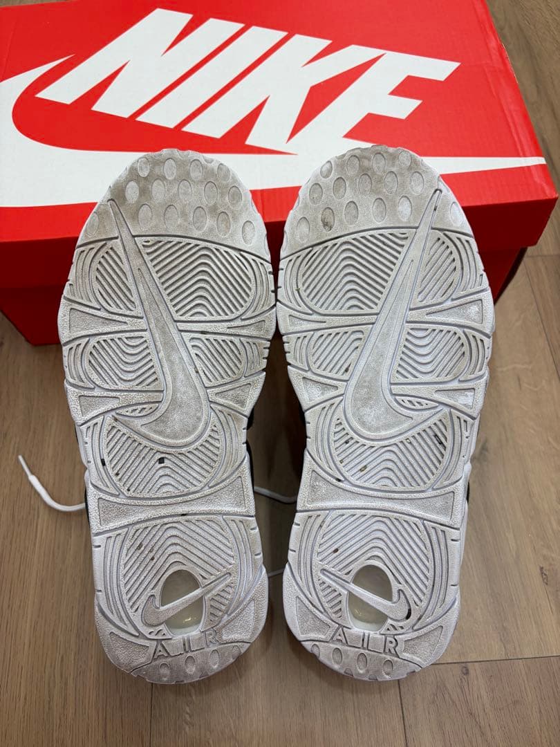 ナイキ エア モア アップテンポ LOW メンズシューズ /ホワイト/グリーン