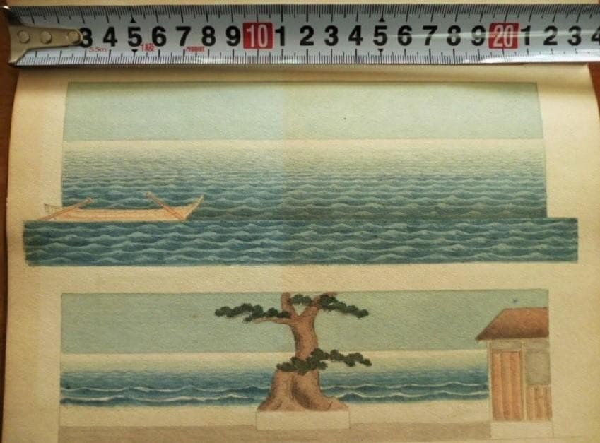 戦前　小貫春陽 道具帳　舞台装置 大道具　歌舞伎背景画家　舞台美術家　勝川