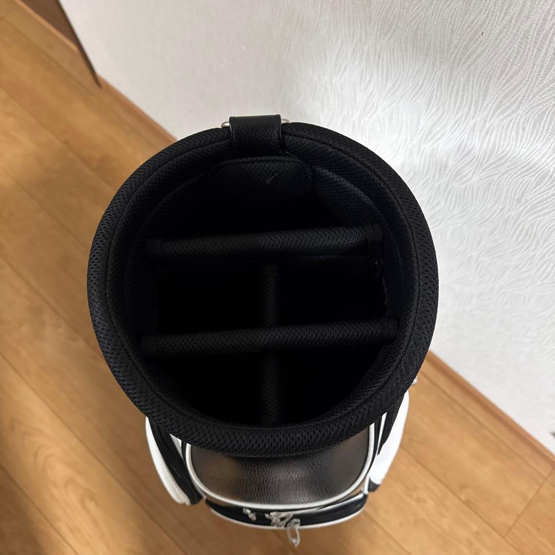 ブリヂストン キャディバッグ 白黒赤　松竹梅