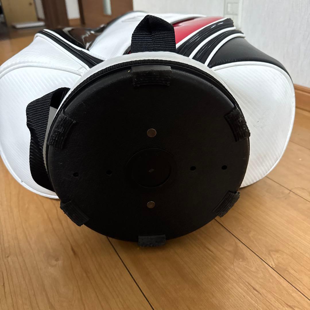 ブリヂストン キャディバッグ 白黒赤　松竹梅