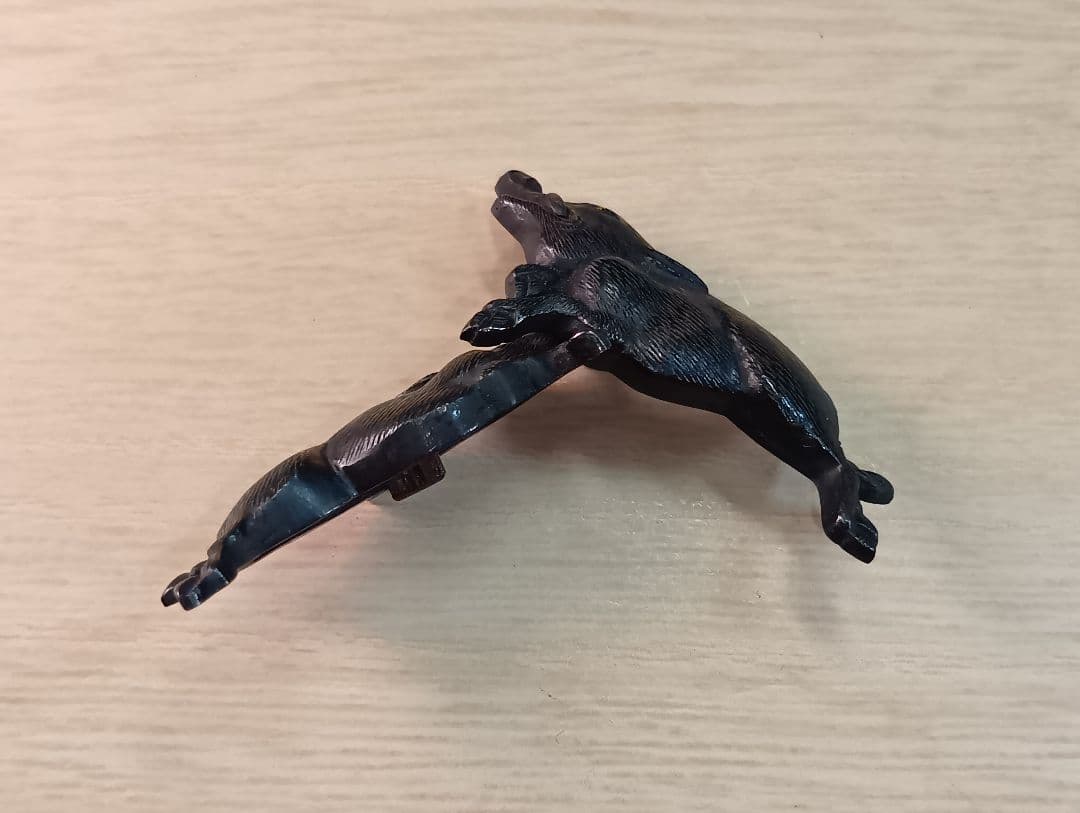 目貫／猪／在銘あり／特別貴重鑑定書