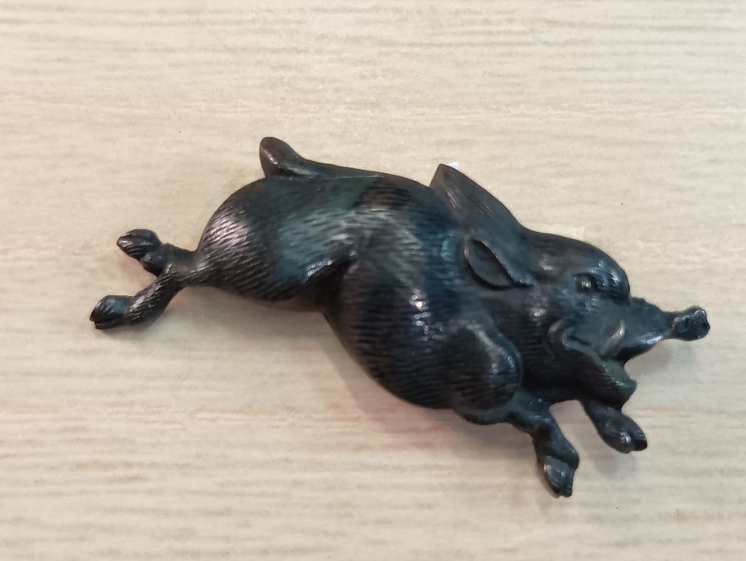 目貫／猪／在銘あり／特別貴重鑑定書