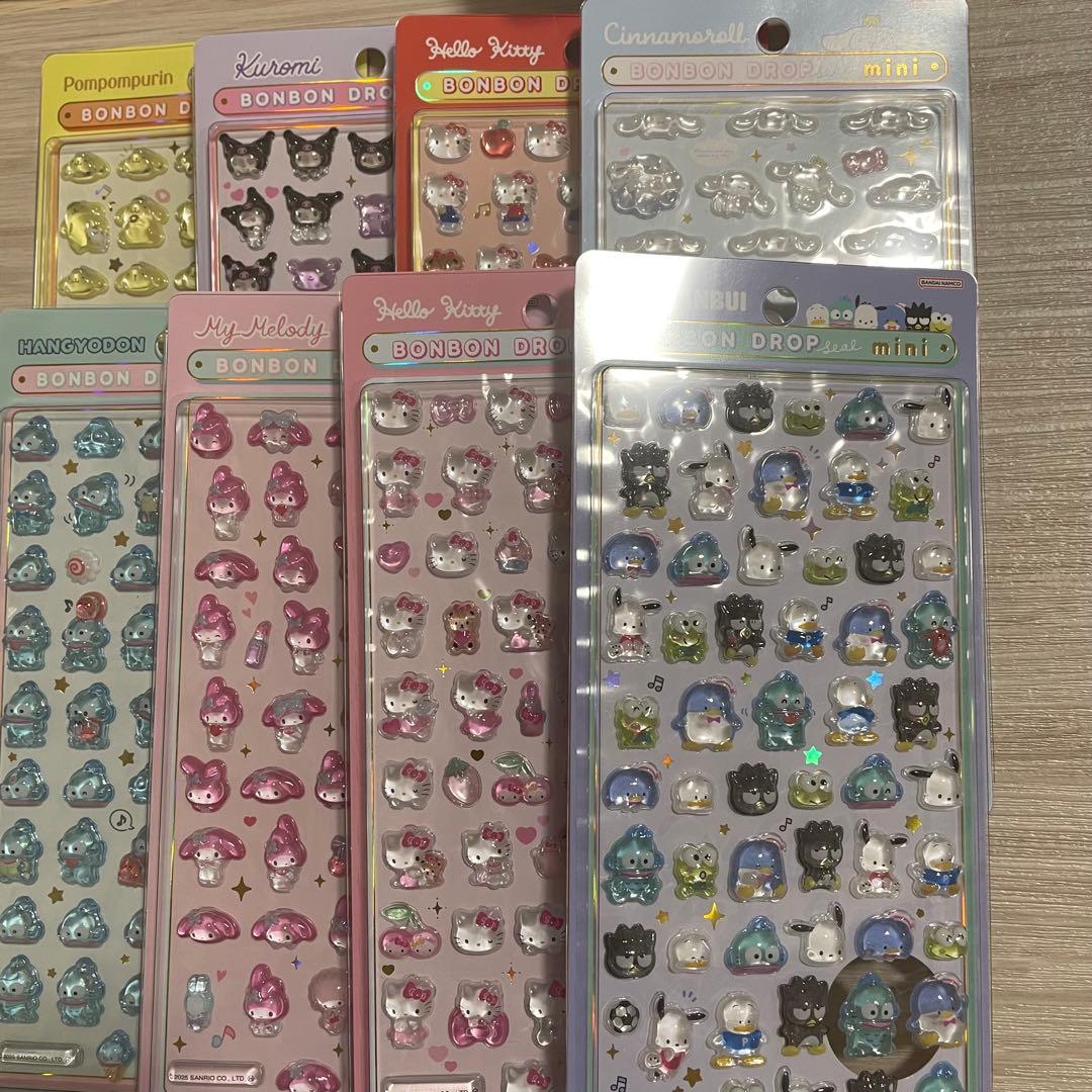 正規品　ボンボンドロップシール　サンリオミニ　コンプリート