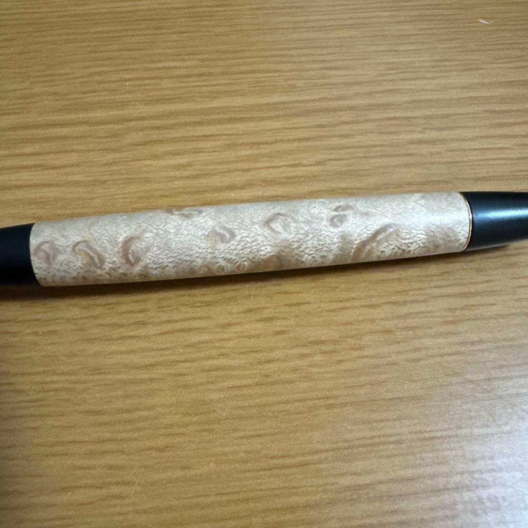 E*N様 野原工芸　　バーズアイメイプル　ボールペン　ロータリータイプ　ゴールド