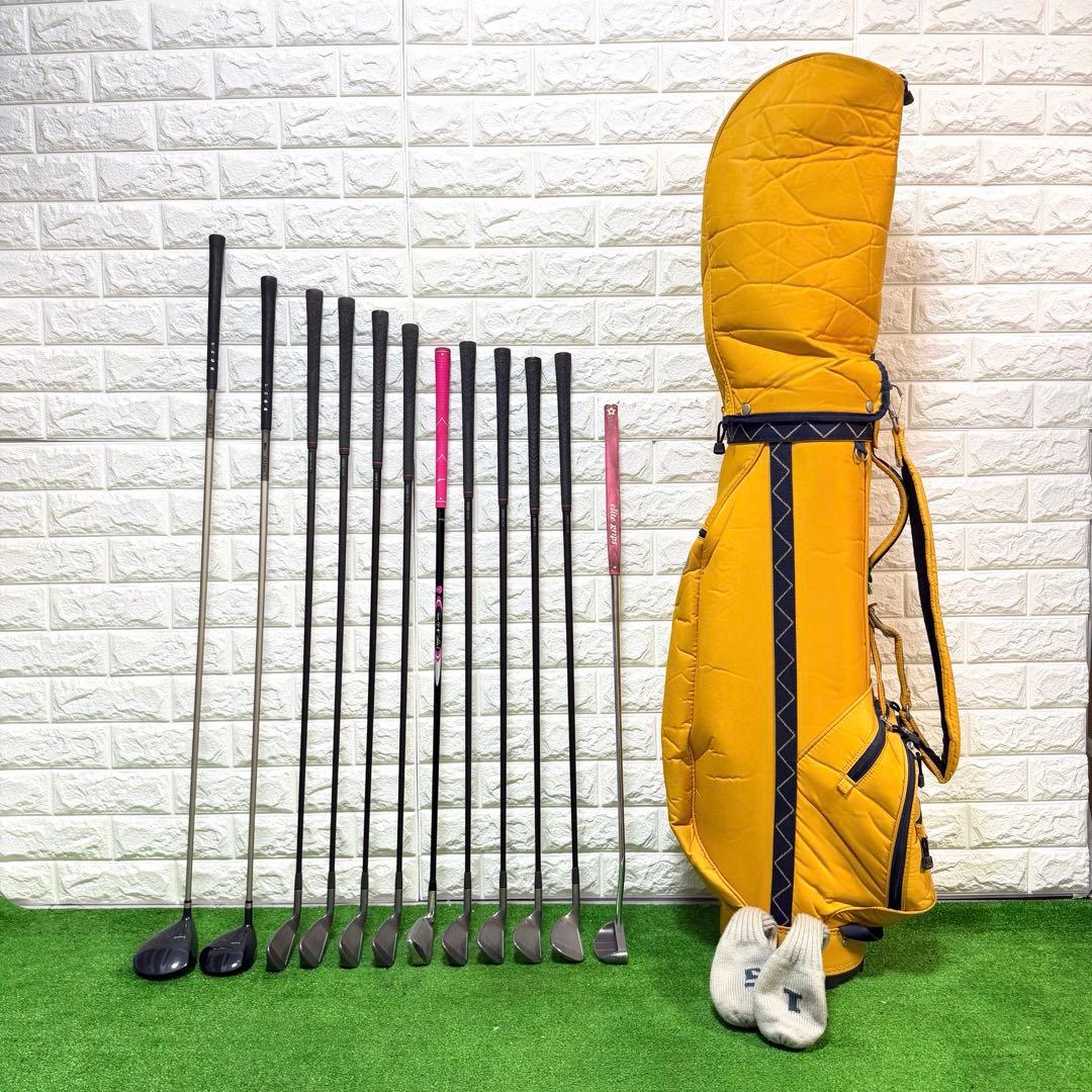 ゴルフセット　初心者応援　PRGR レディース　右打ち　ラウンド仕様　すぐ使える