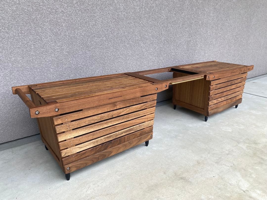 ikiki シェルコンMウォルナット ソリッドトップパネル　各2バーナーテーブル